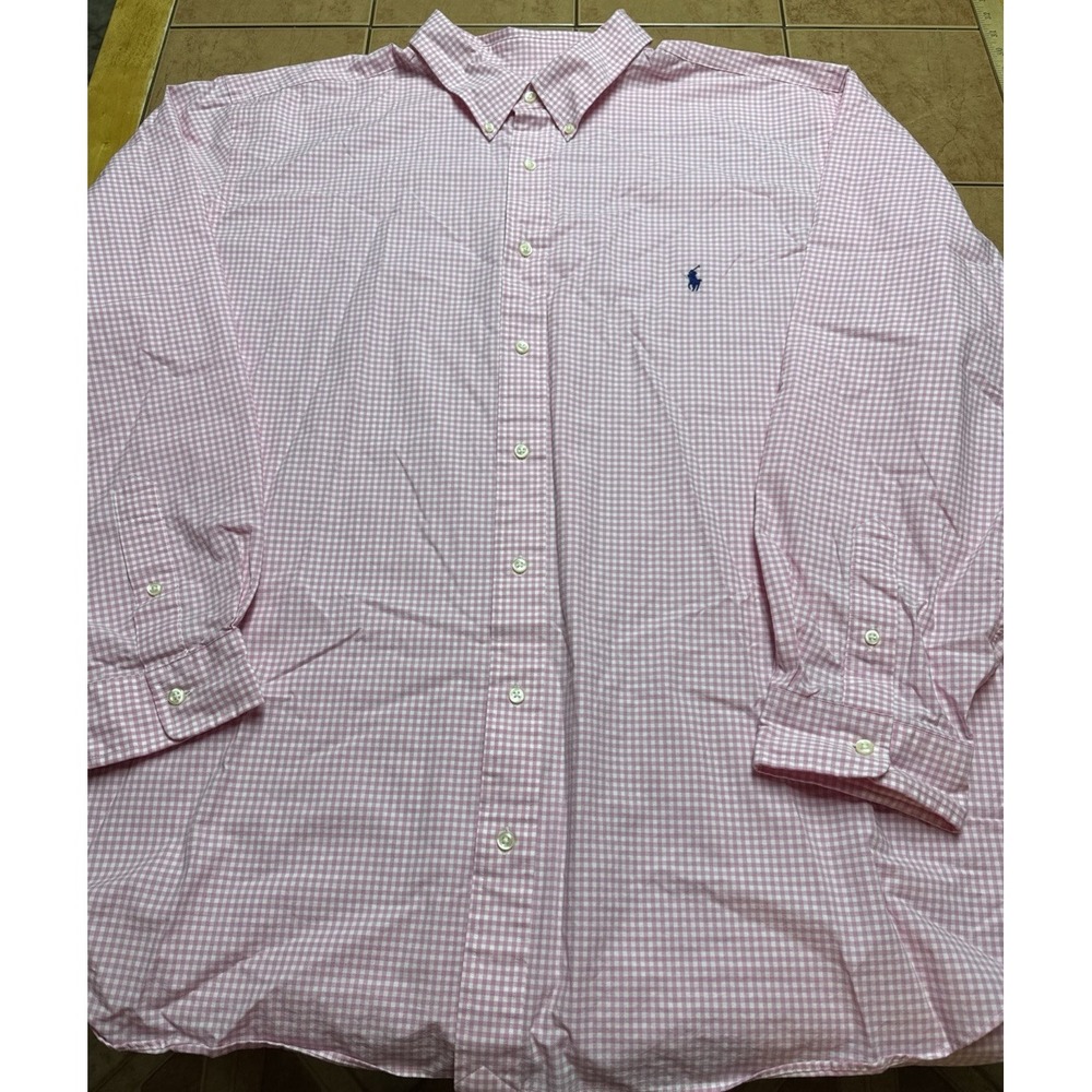 Polo by Ralph Lauren Pink Gingham Button Down Shirt